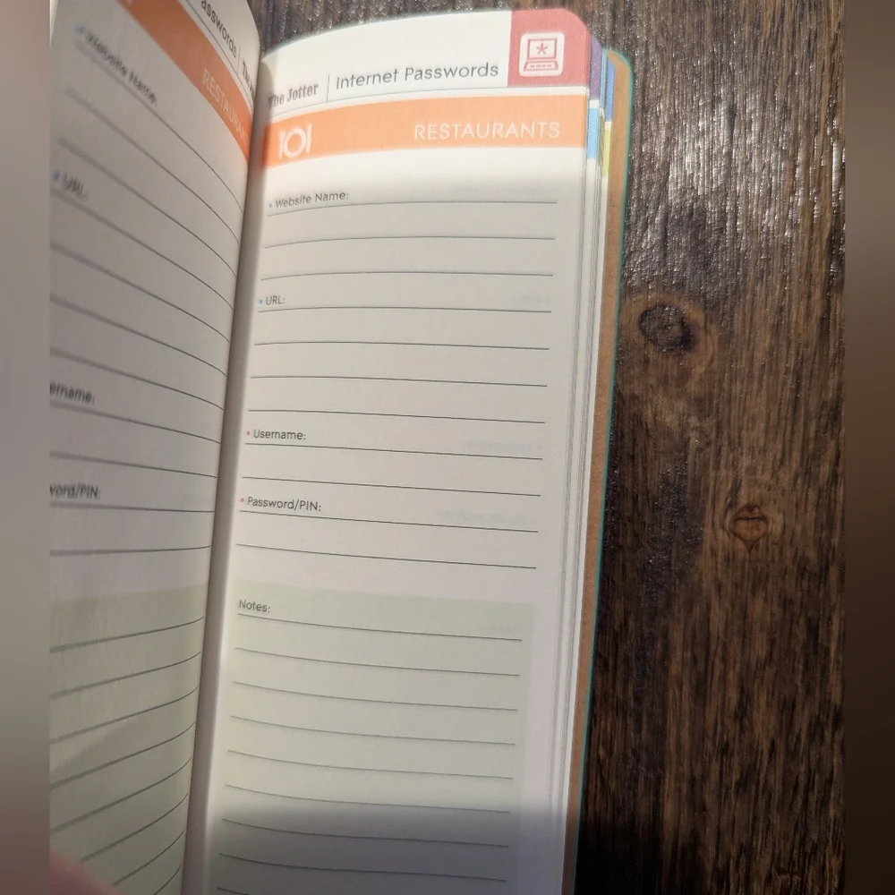 Teal Password book‎